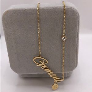 New Zodiac Sign (Gemini) Pendant Necklace